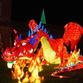 Gwyliau Llusern Sidan Gwyliau Diddos Awyr Agored